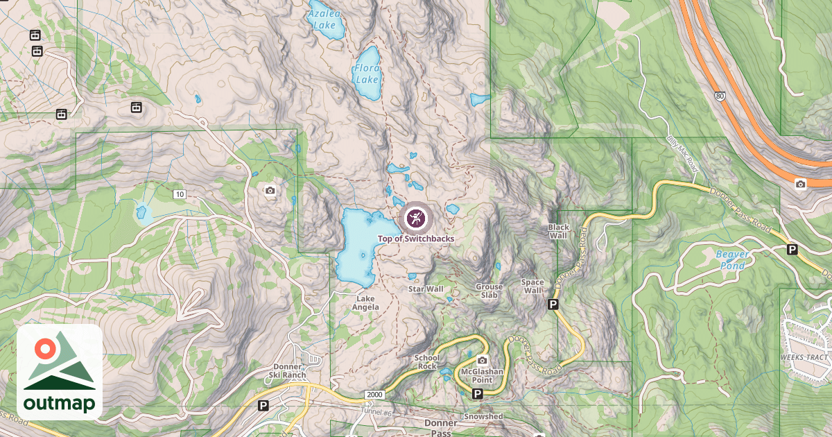Map of Top of Switchbacks