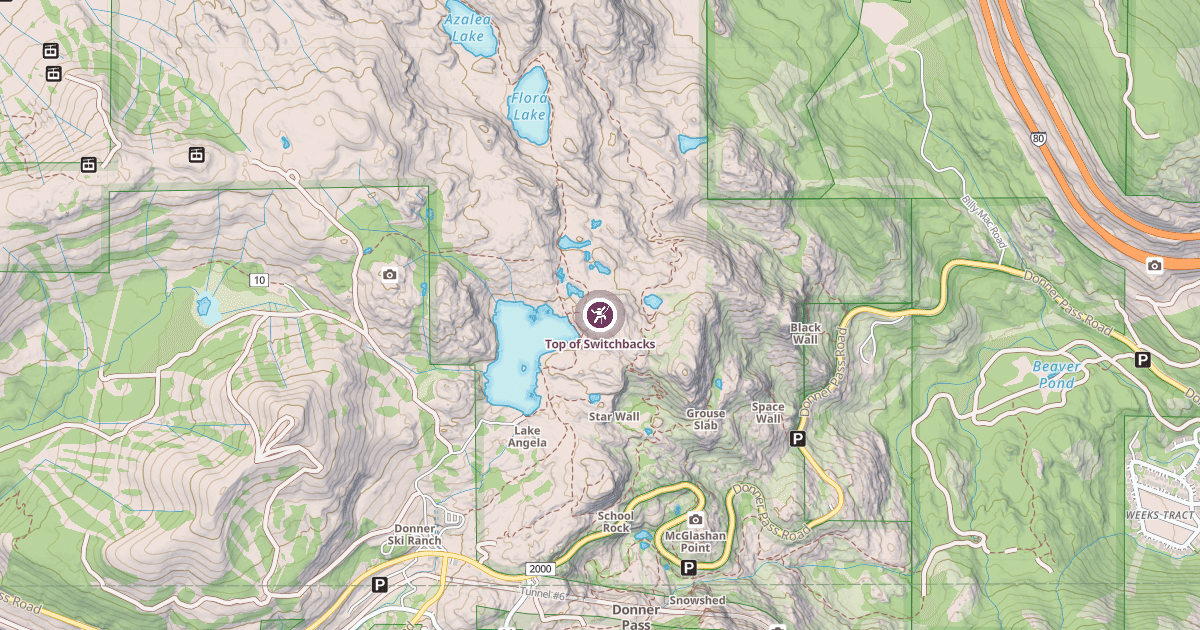 Map preview of Top of Switchbacks