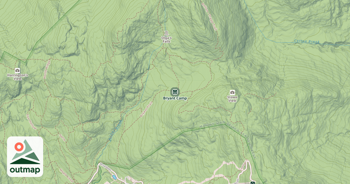 Map of Bryant Camp