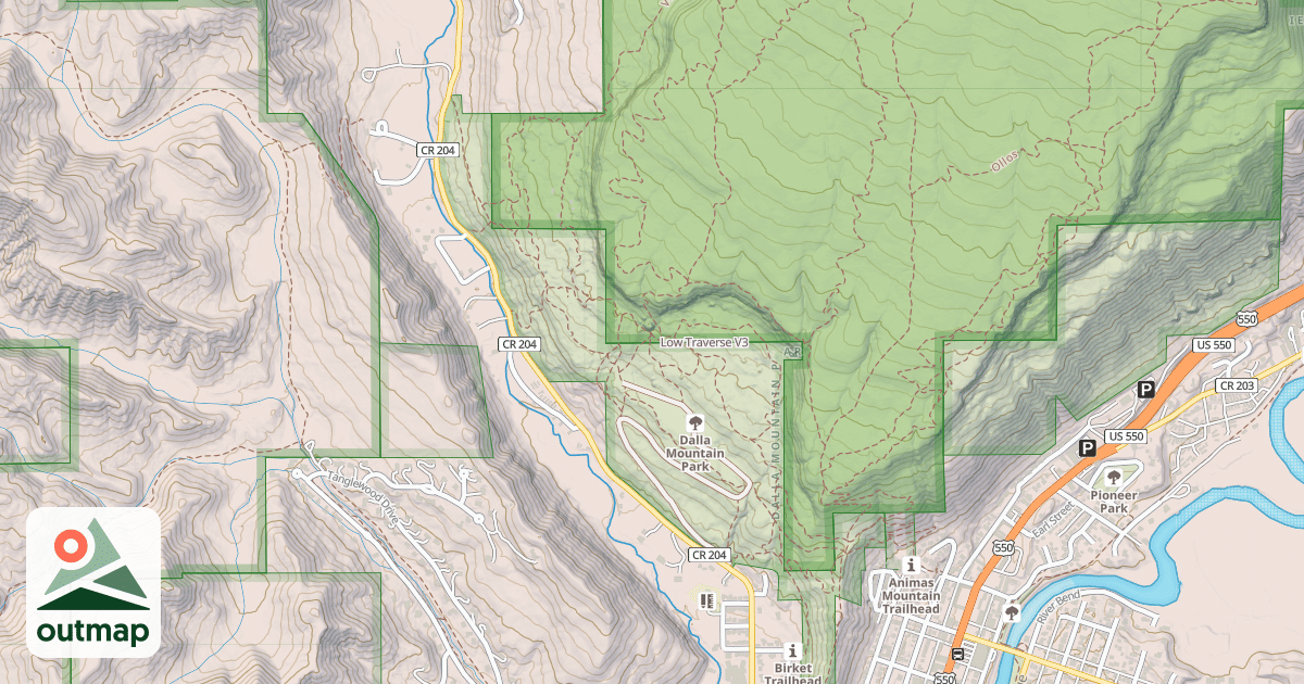 Map of Low Traverse