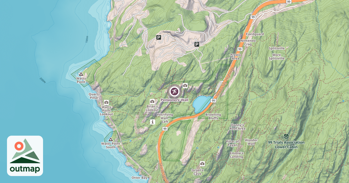 Map of Pensioners' Wall
