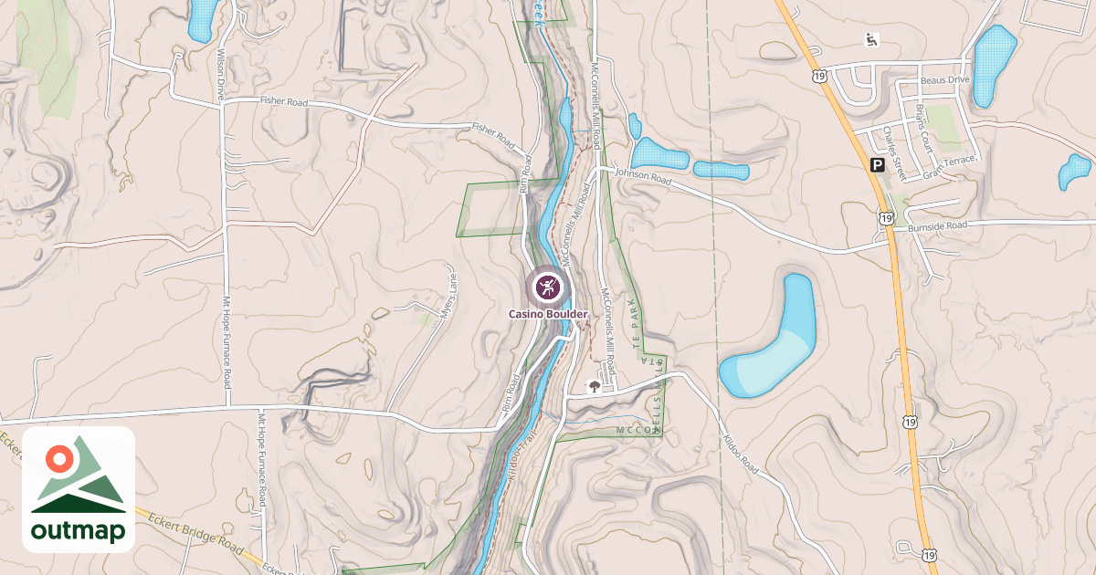 Map of Casino Boulder