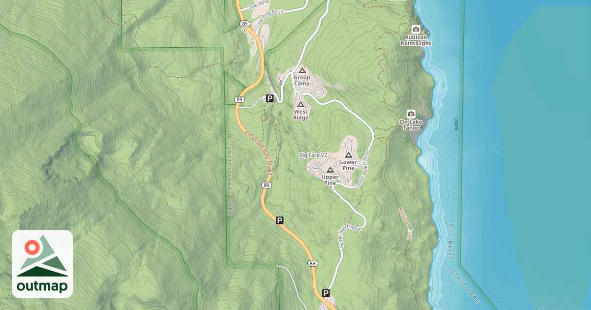 Map of Big Face