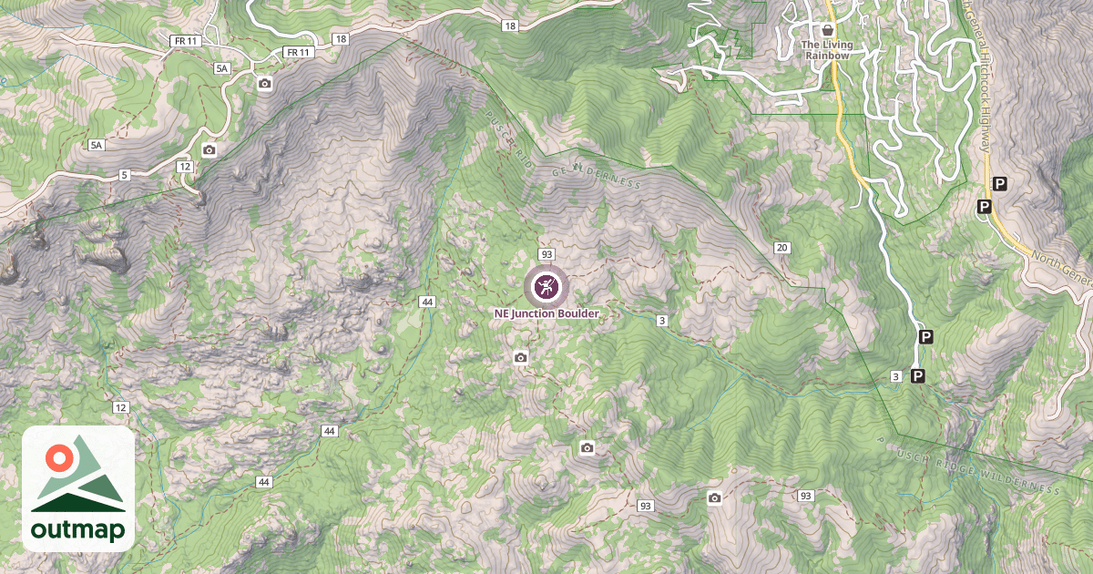 Map of NE Junction Boulder