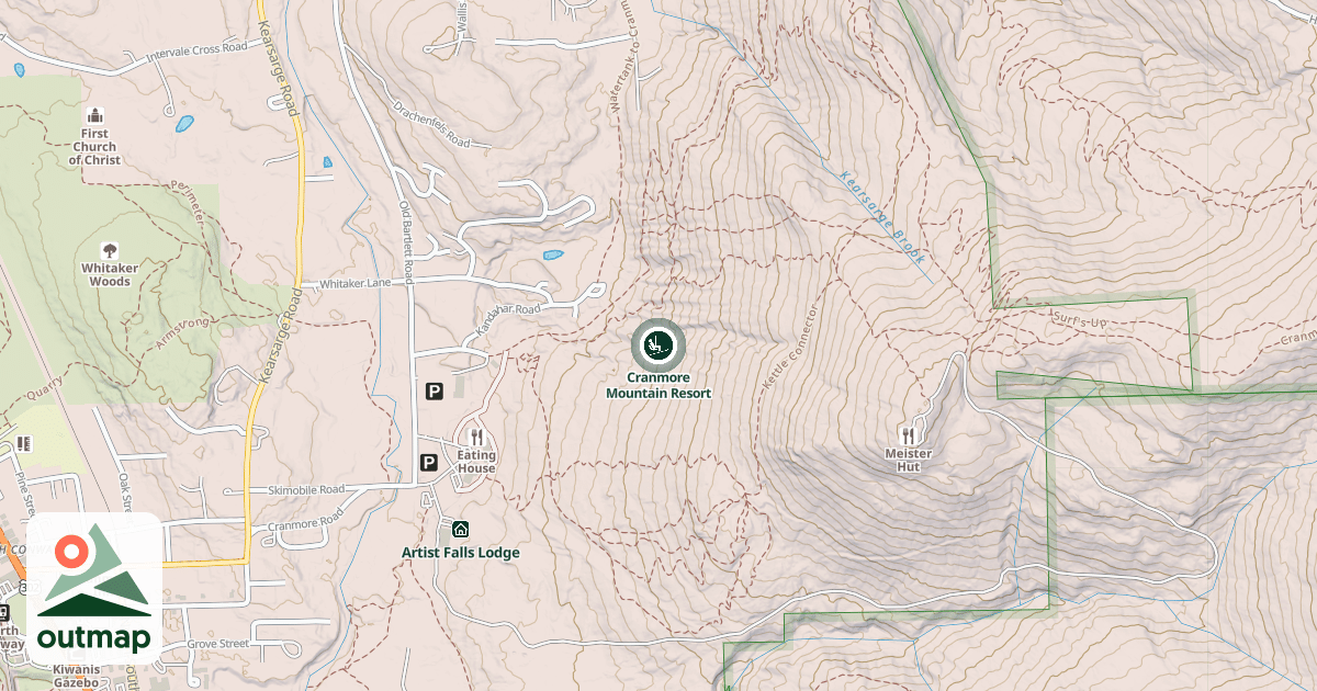Map of Cranmore Mountain Resort