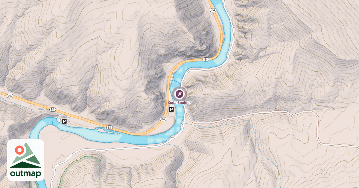 Map of Soda Boulder
