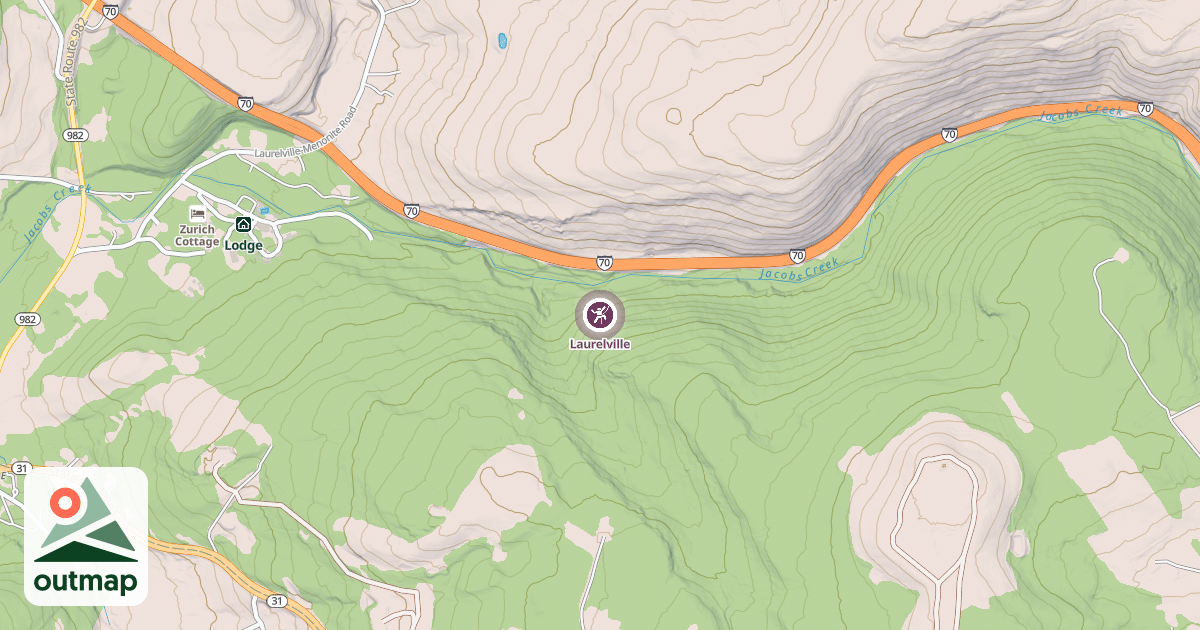 Map of Laurelville