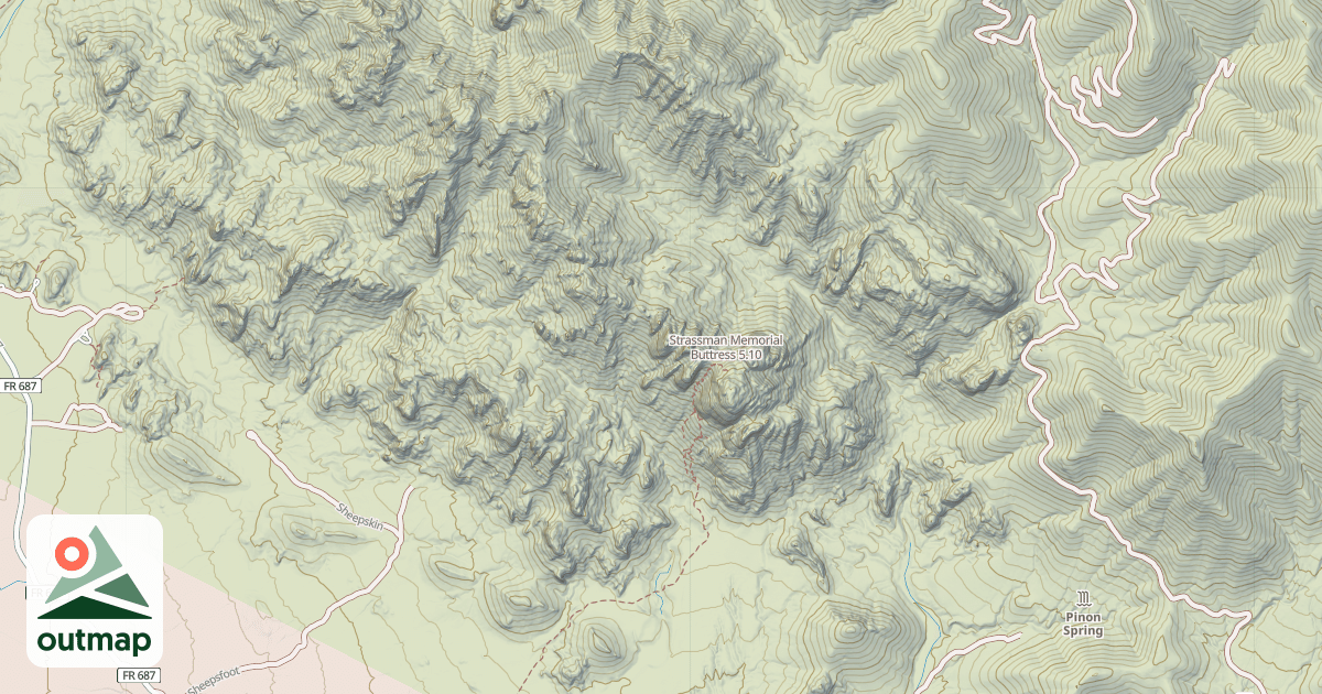 Map of Strassman Memorial Buttress