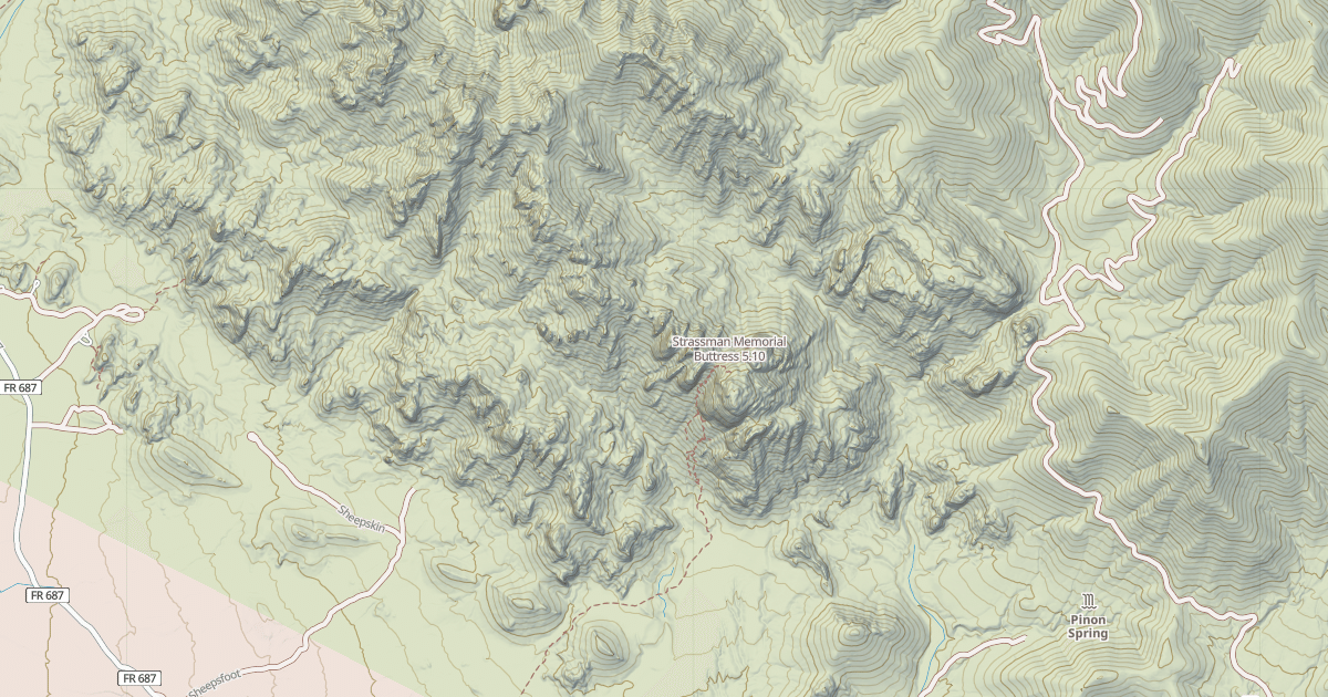 Map preview of Strassman Memorial Buttress