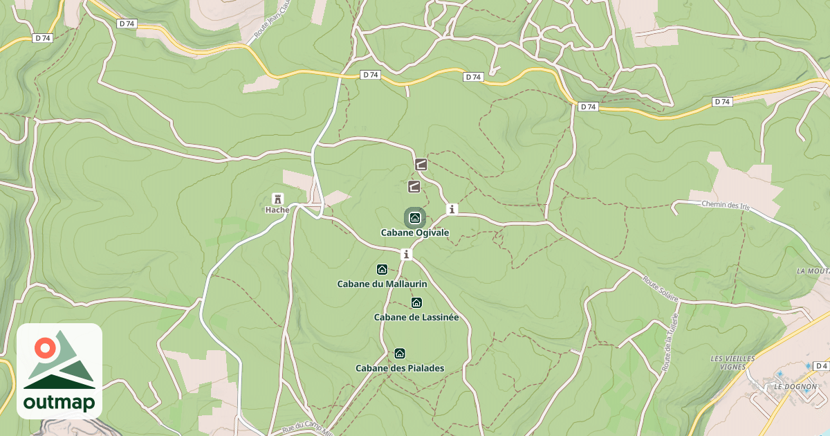 Map of Cabane Ogivale