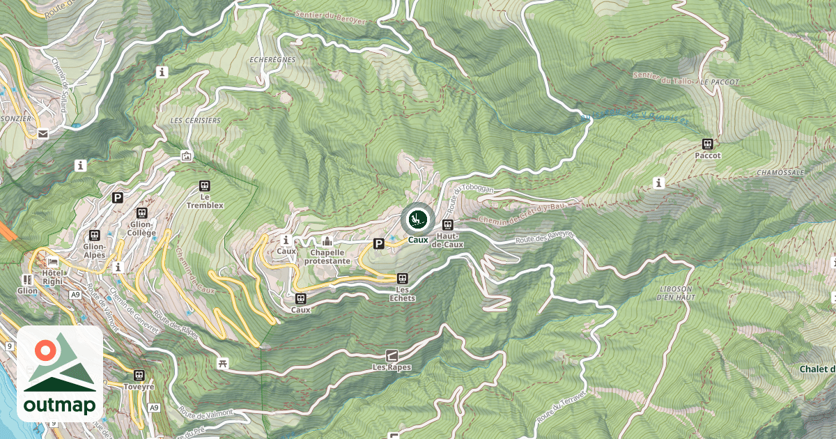 Map of Caux