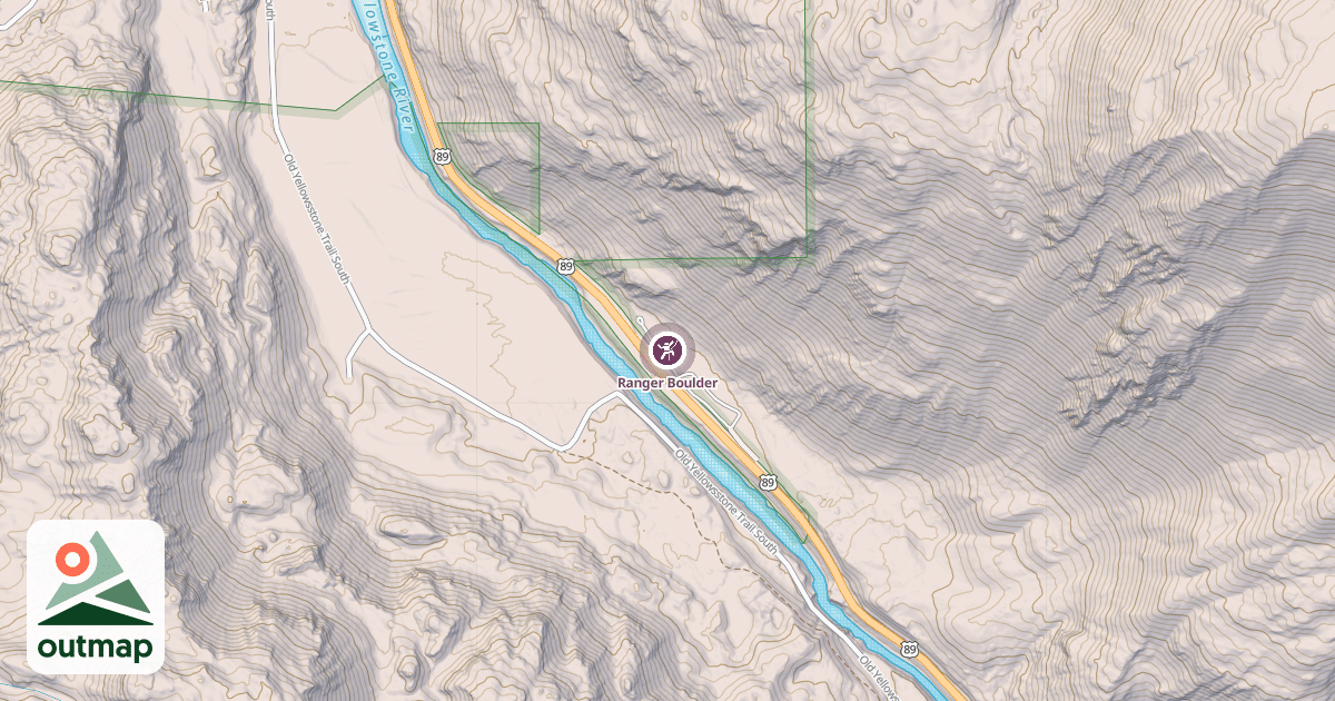 Map of Ranger Boulder