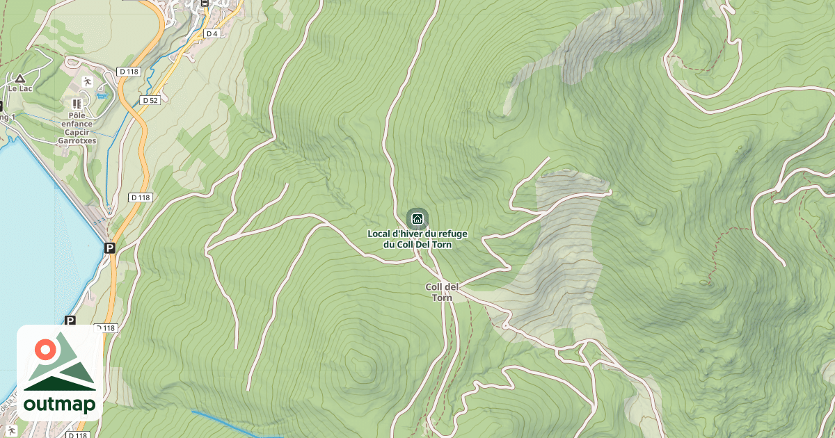 Map of Local d'hiver du refuge du Coll Del Torn