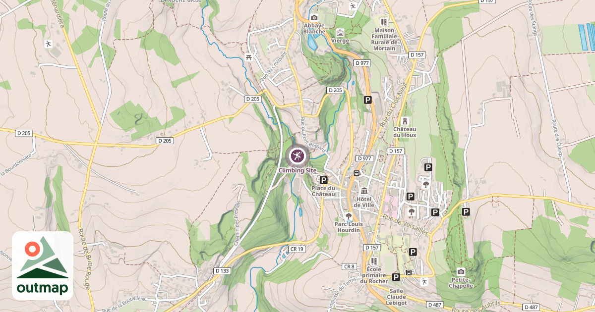 Map of Climbing Site