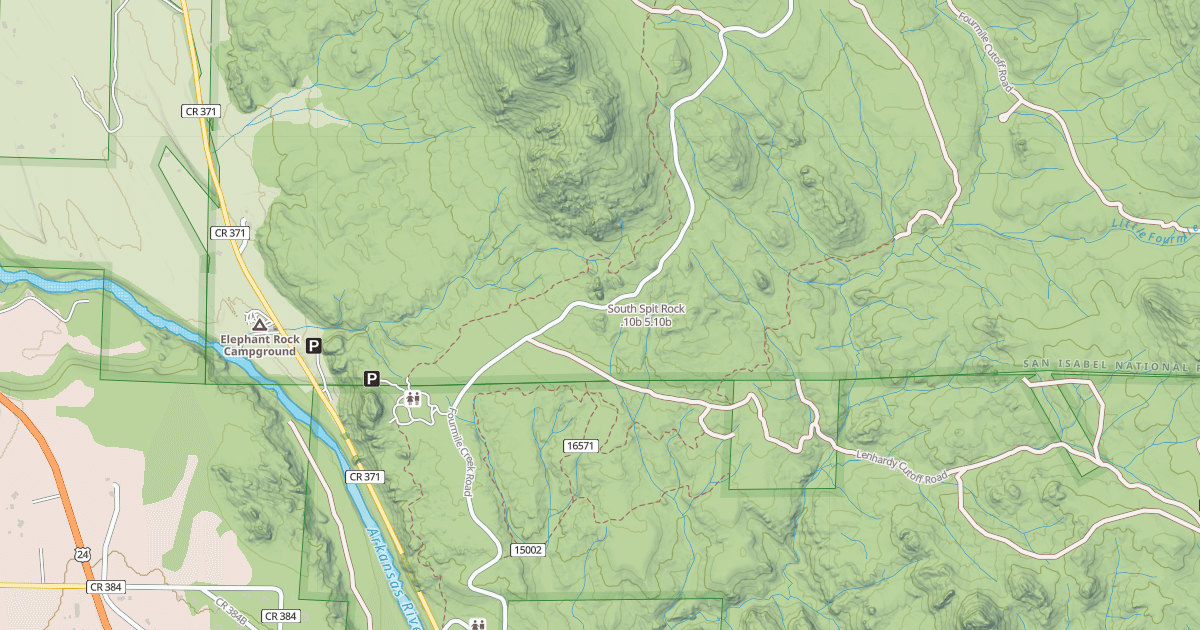 Map preview of South Spit Rock .10b