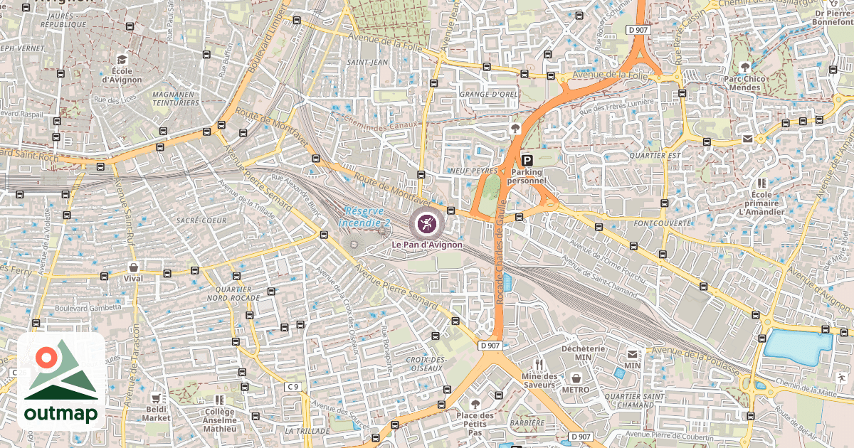Map of Le Pan d'Avignon