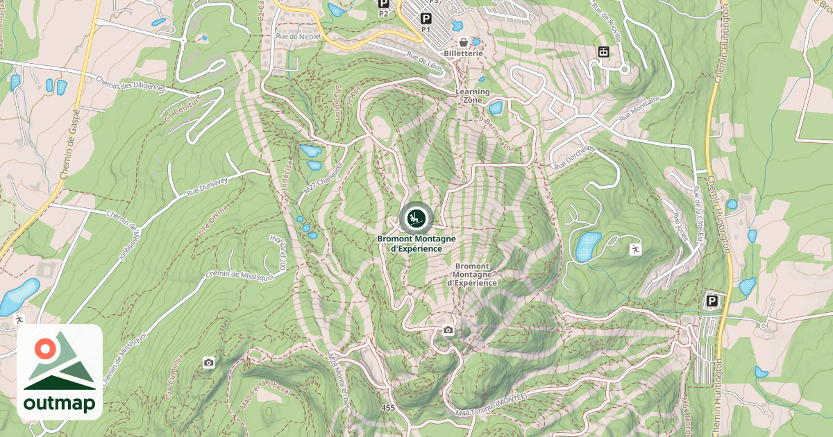 Map of Bromont Montagne d'Expérience