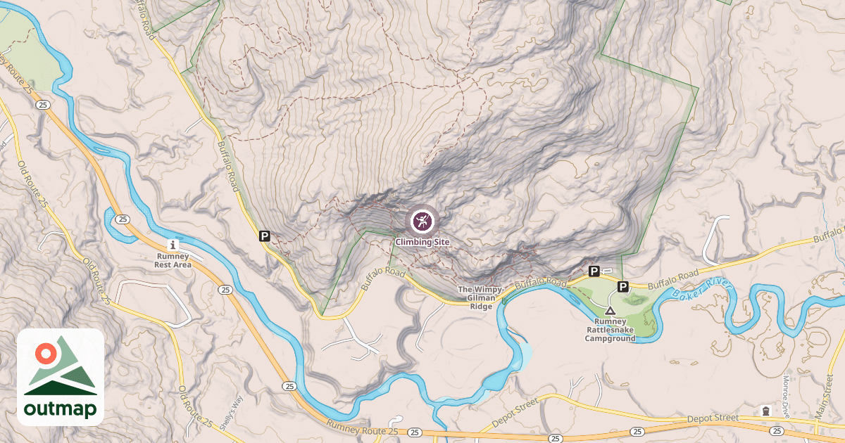 Map of Climbing Site