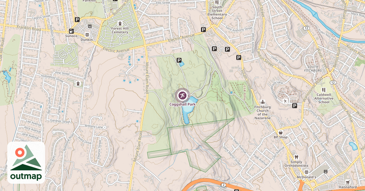 Map of Coggshall Park