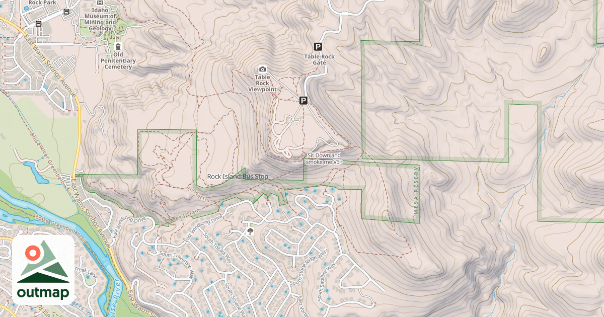 Map of Sit Down and smoke me