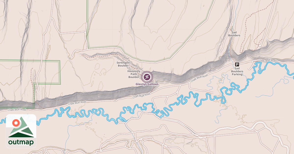 Map of Glavnys Gallows