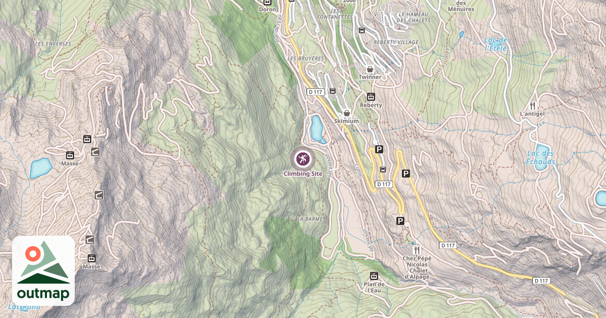 Map of Climbing Site