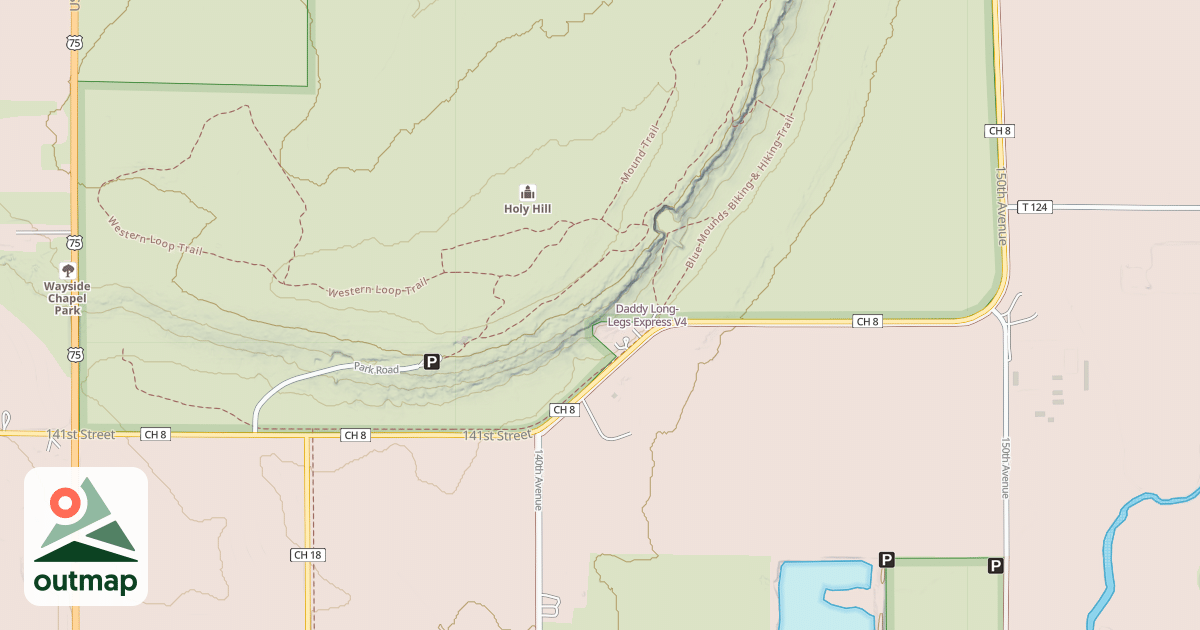 Map of Daddy Long-Legs Express