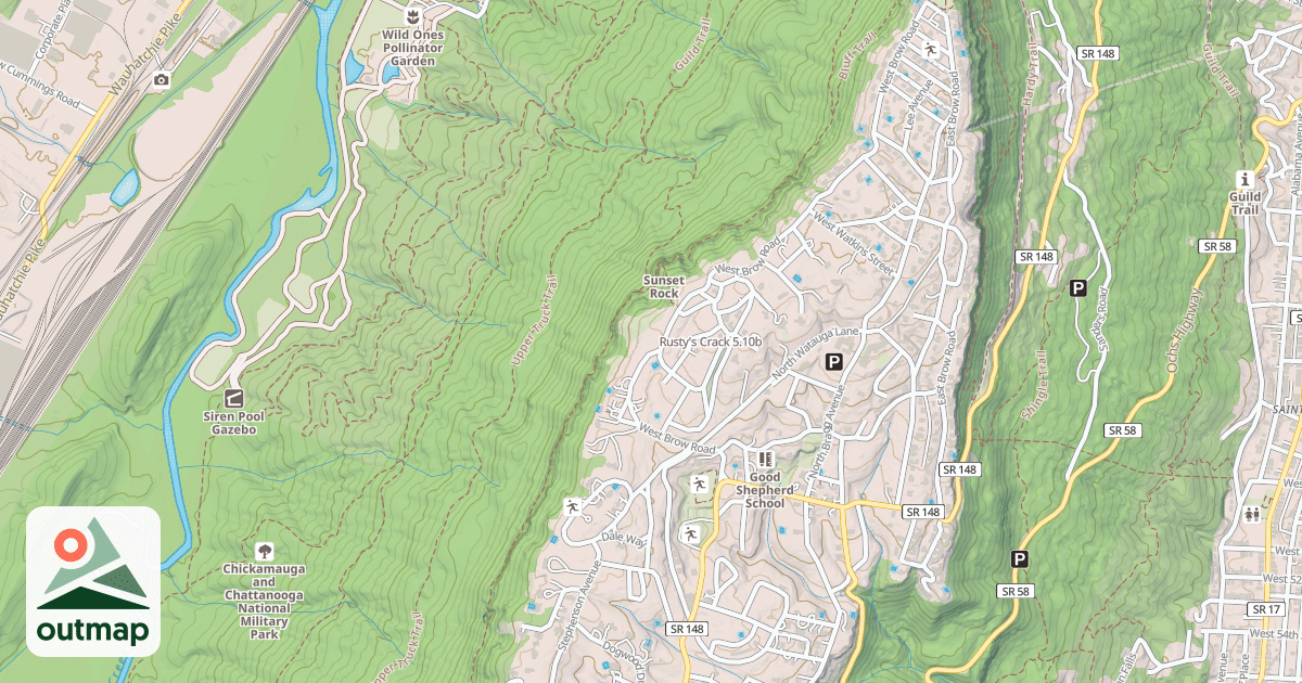 Map of Rusty's Crack
