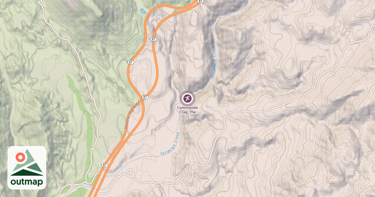 Map of Commando Crag, The