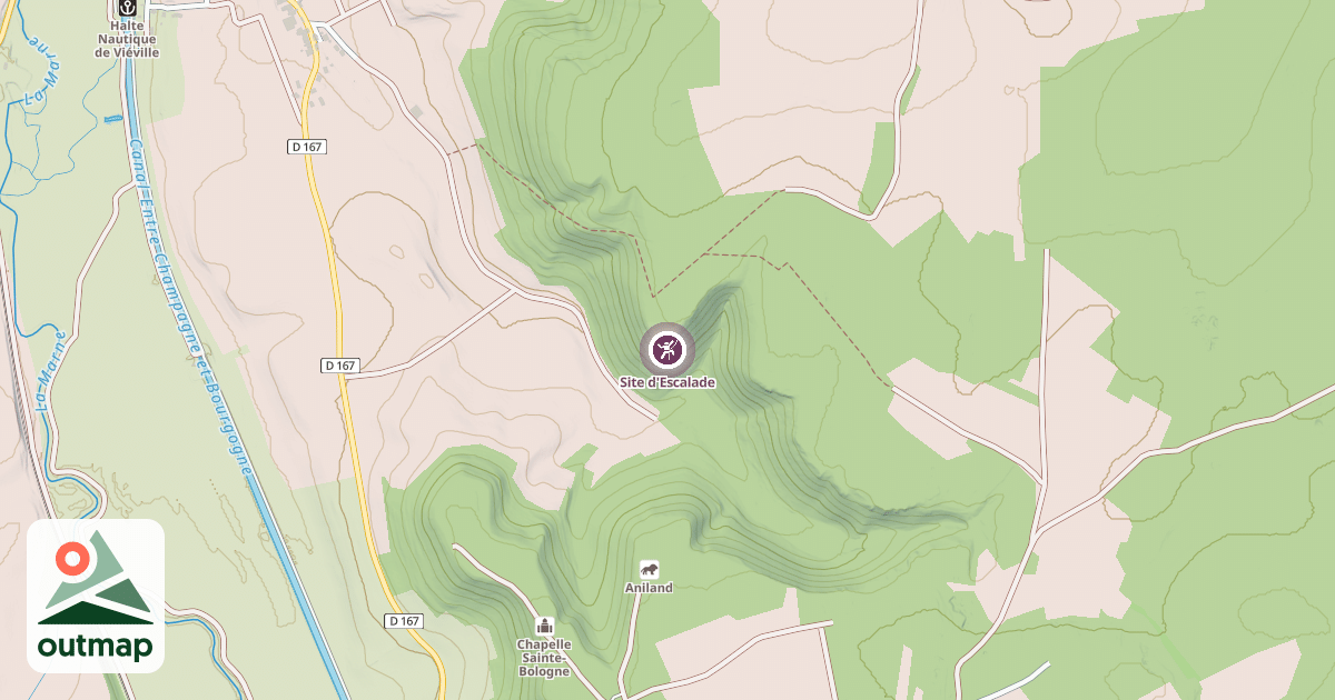 Map of Site d'Escalade
