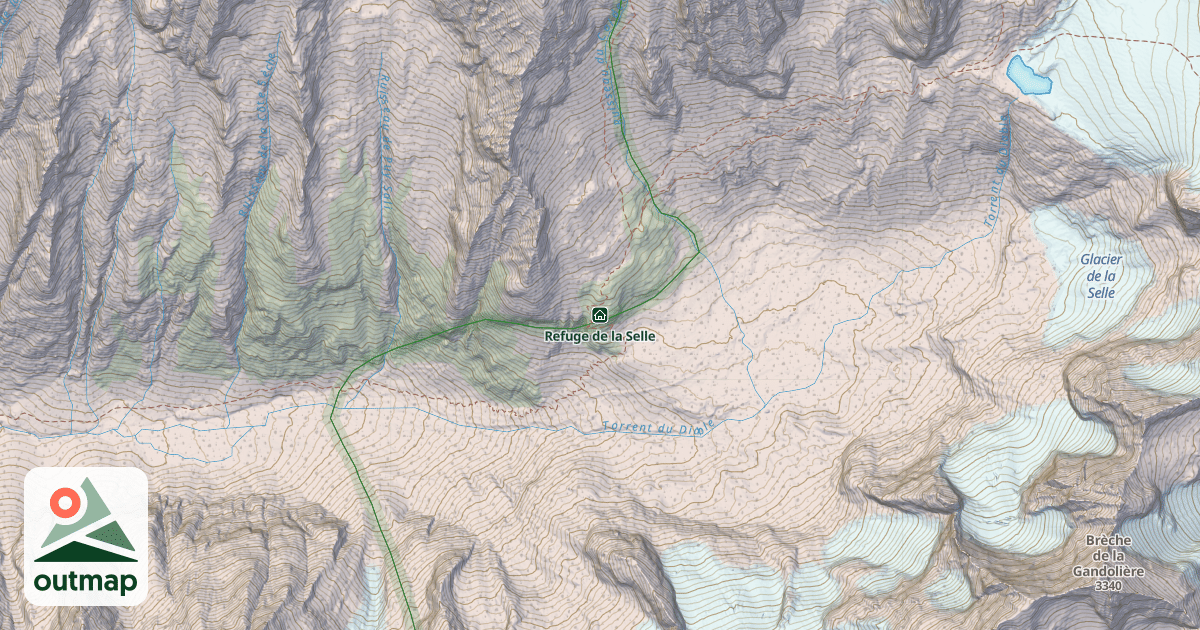 Map of Refuge de la Selle