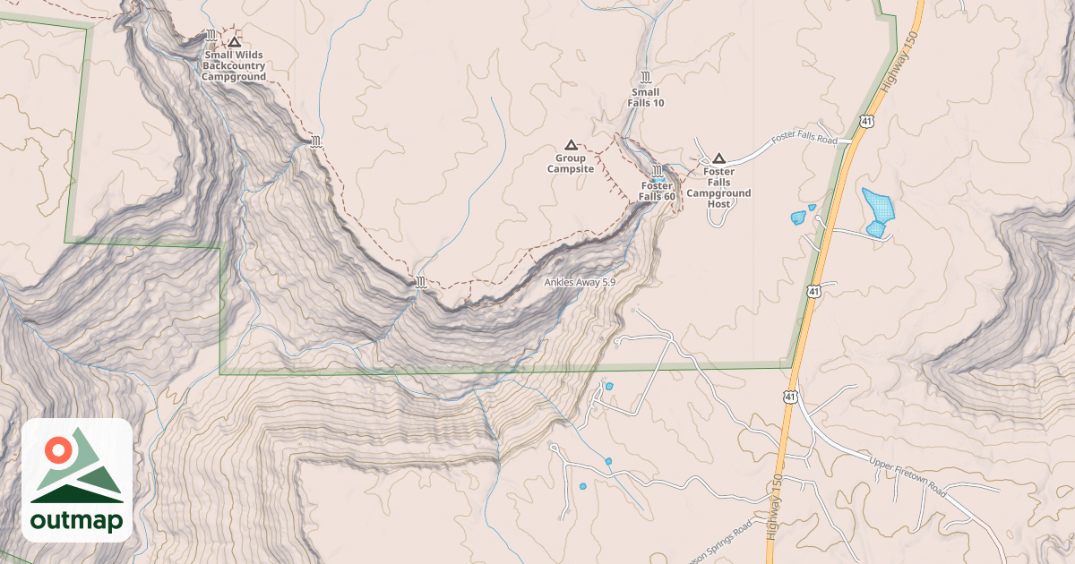 Map of Ankles Away
