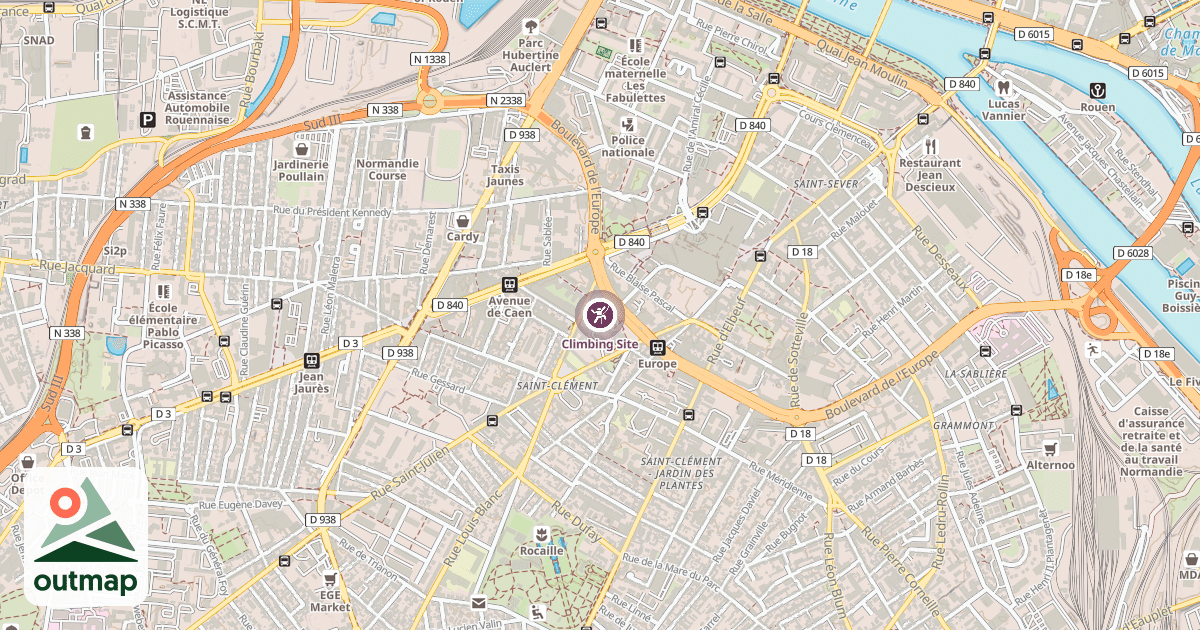 Map of Climbing Site