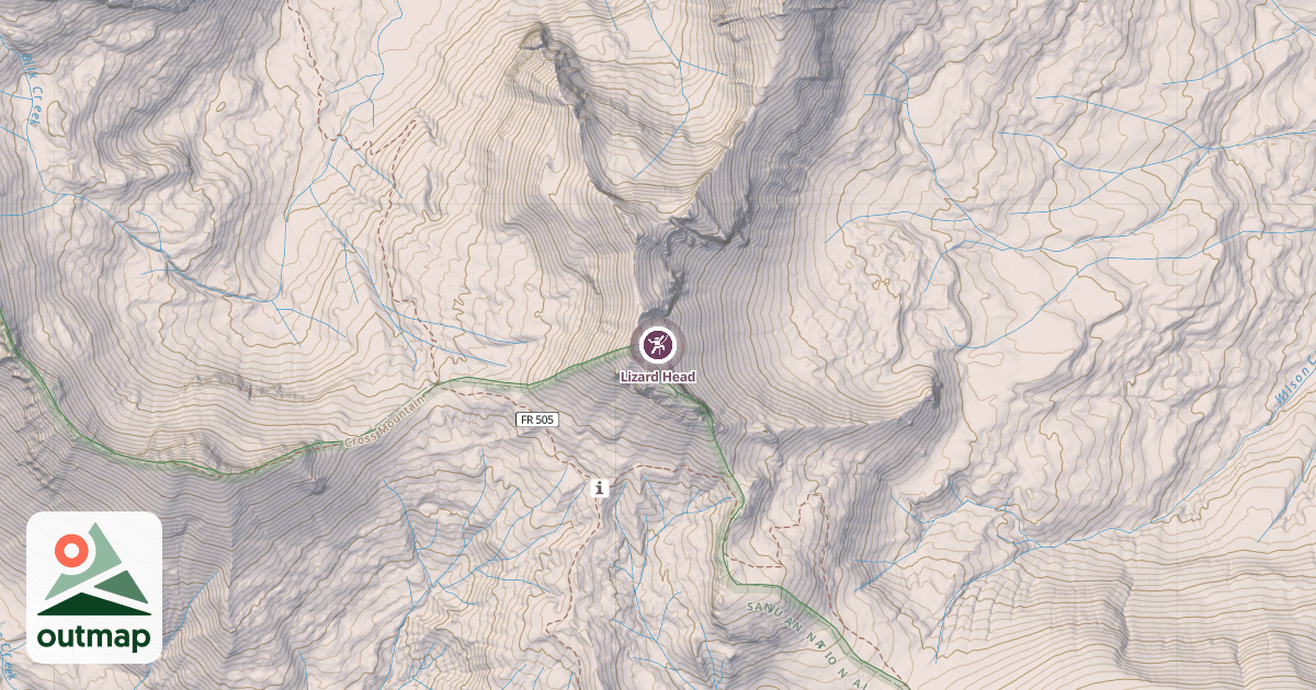 Map of Lizard Head