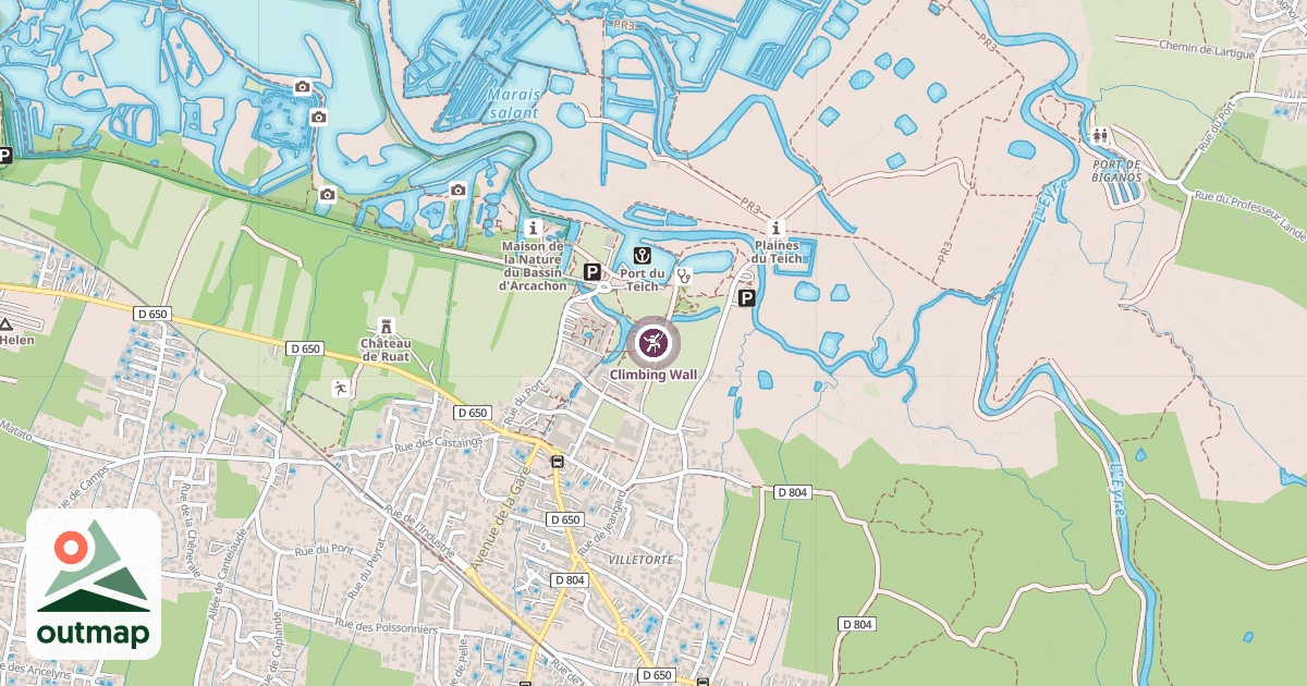 Map of Climbing Wall