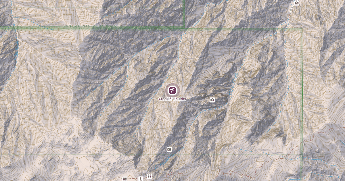 Map preview of Creekin' Boulder