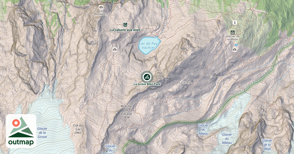 Map of La Grave Bike Park