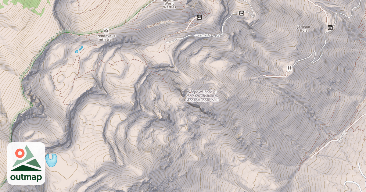 Map of Weight Weighed -  ( 2nd pitch variation to Ganger-Munger )