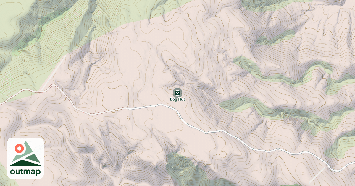 Map of Bog Hut