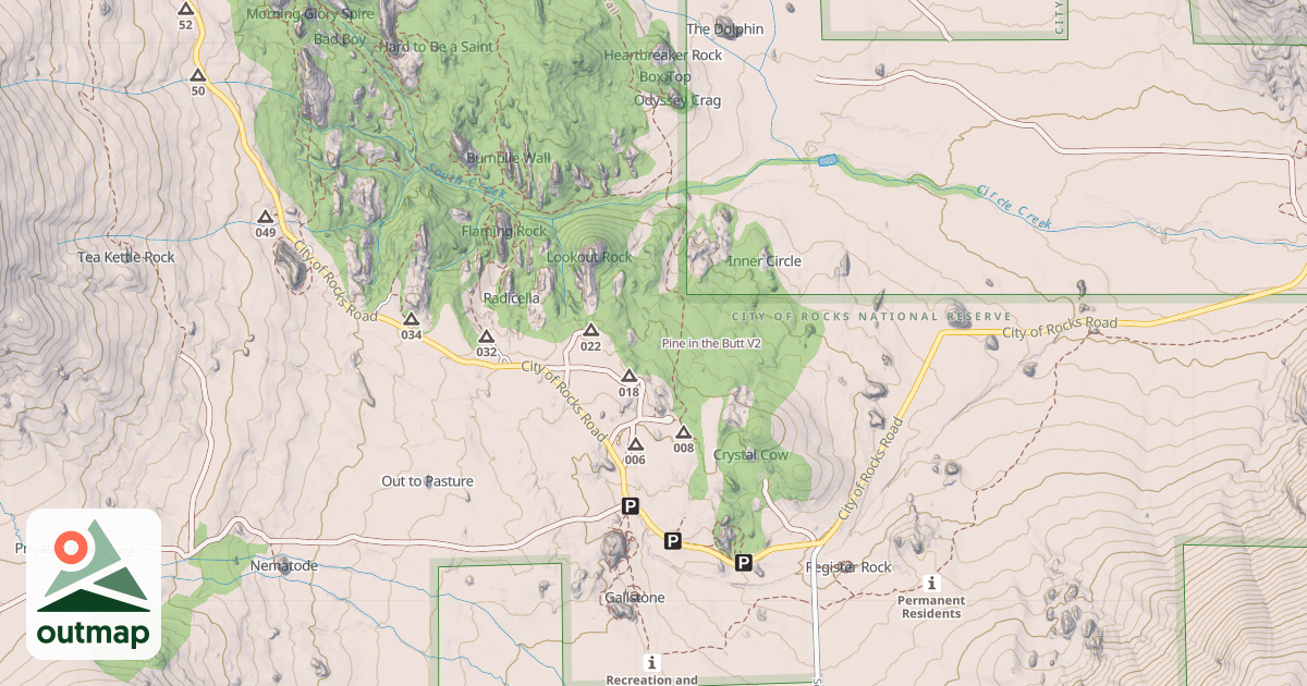 Map of Pine in the Butt
