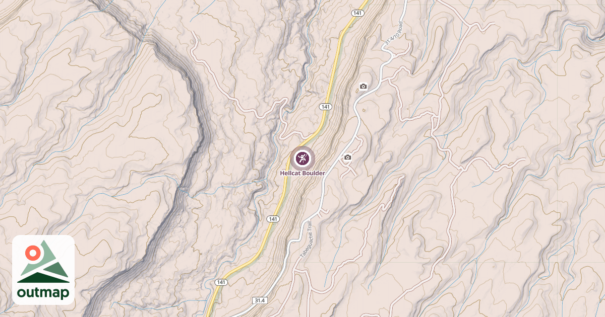 Map of Hellcat Boulder