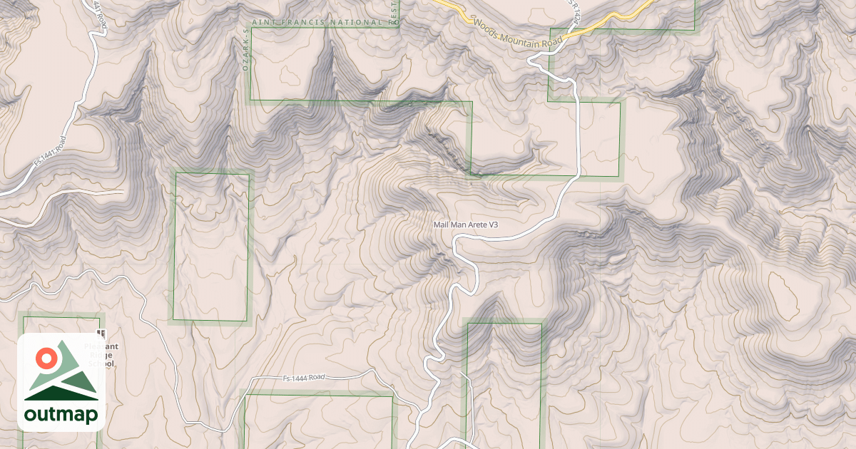 Map of Mail Man Arete
