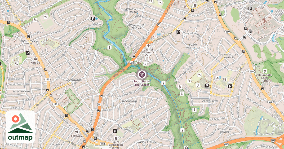 Map of South Bank - The Cracks