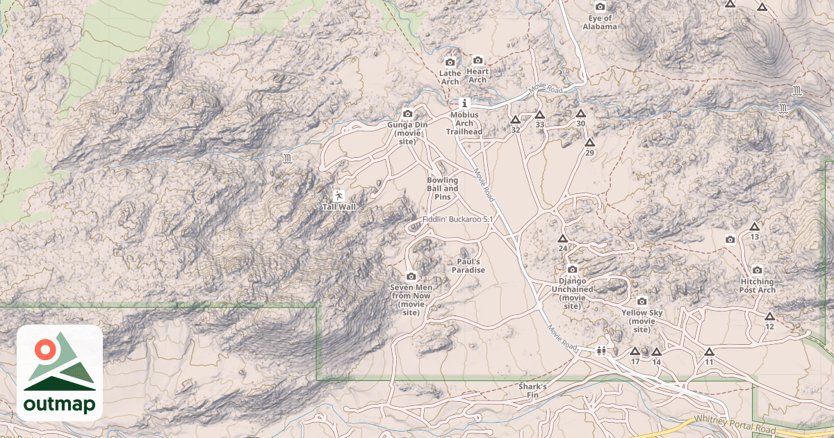 Map of Fiddlin' Buckaroo