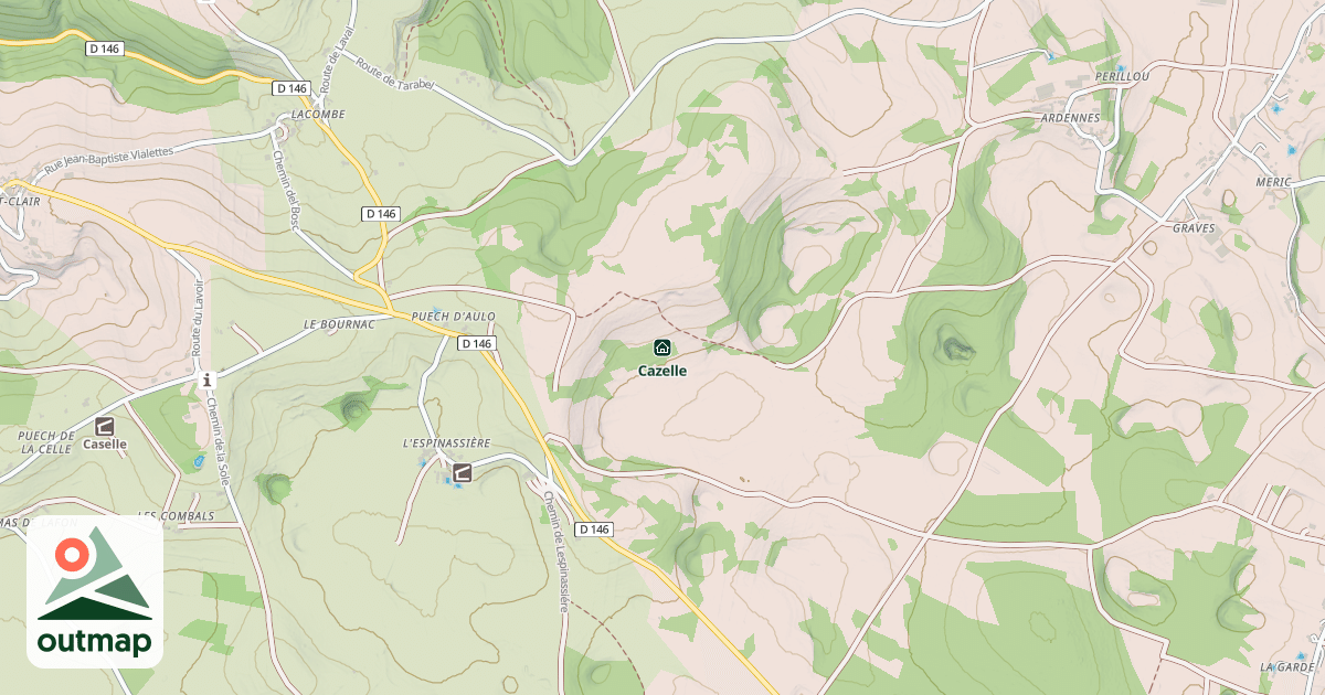 Map of Cazelle