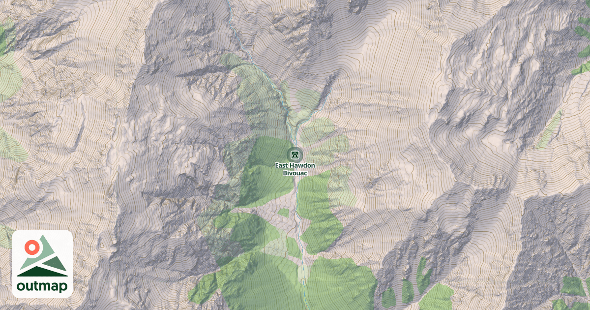 Map of East Hawdon Bivouac