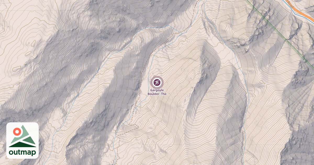 Map of Gargoyle Boulder, The