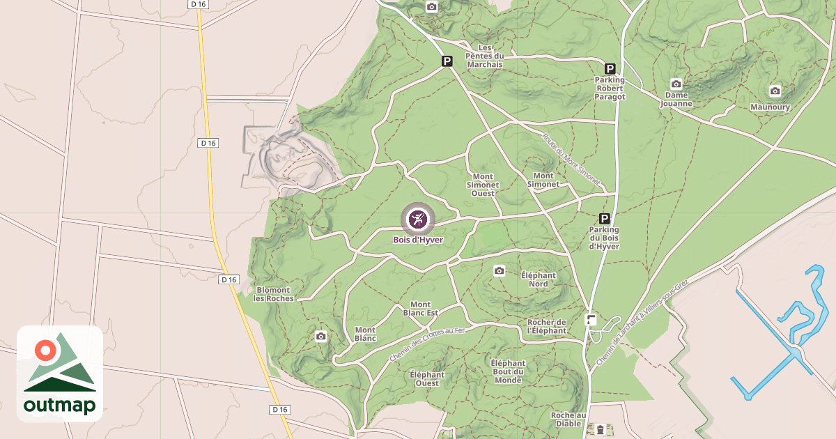 Map of Bois d'Hyver