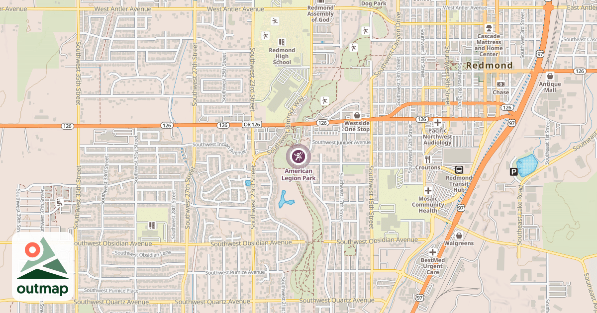 Map of American Legion Park