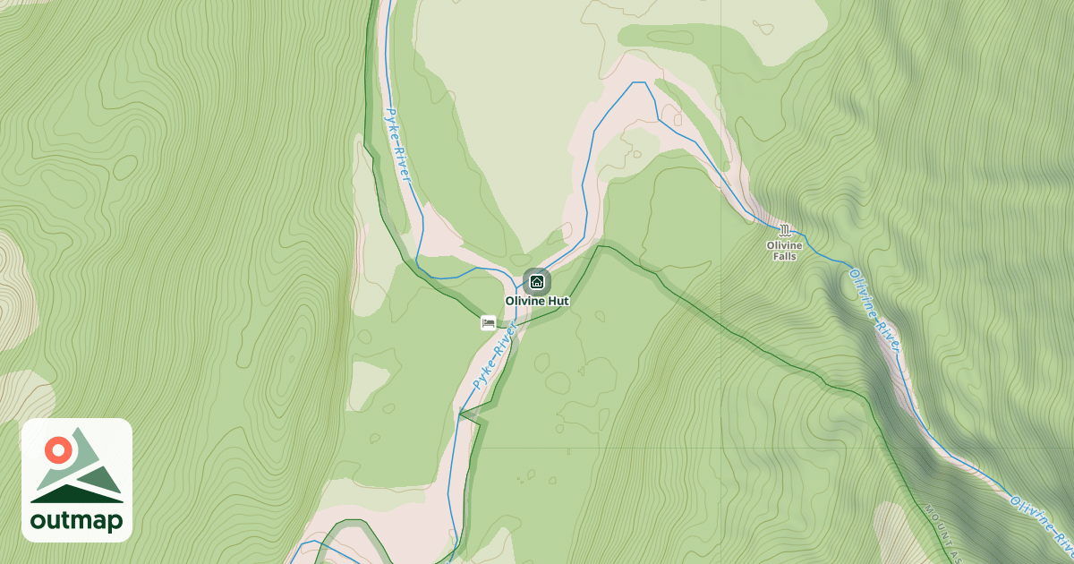 Map of Olivine Hut